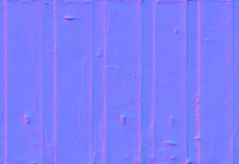 Normal Map for Metal Ribbed Orange