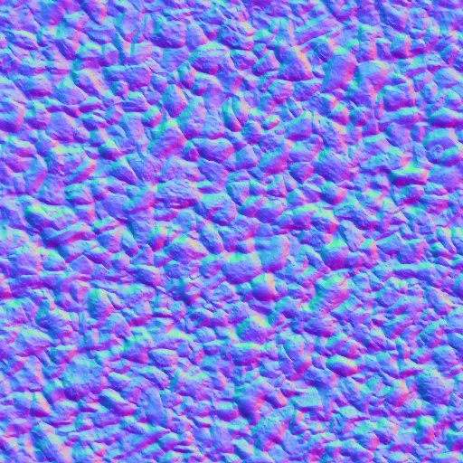 Normal Map for Rocks2 512 By Maria Korolov (Cc Public Domain)