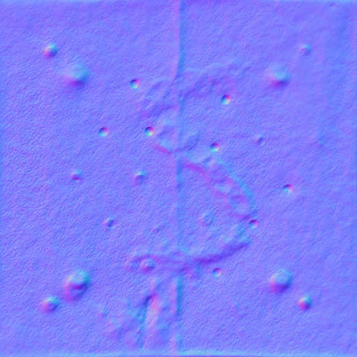 Normal Map for Metal Plate Rusted1