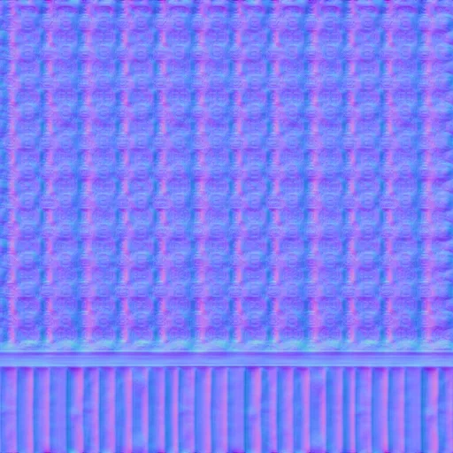 Normal Map for Blue Wallpaper With Wooden Base