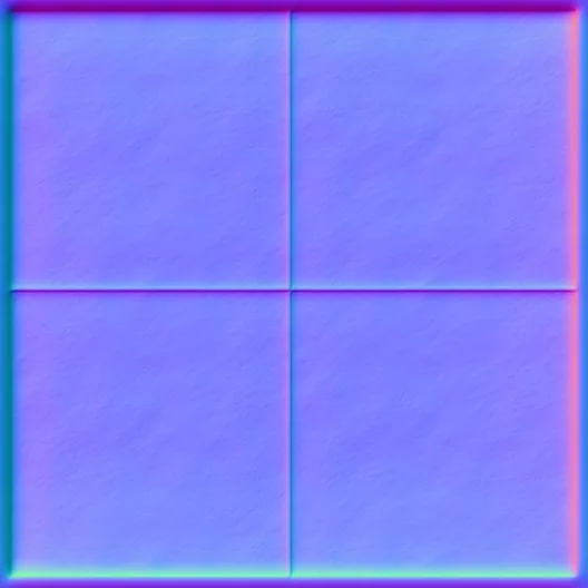 Normal Map for Brown Cement1 Tiles Border