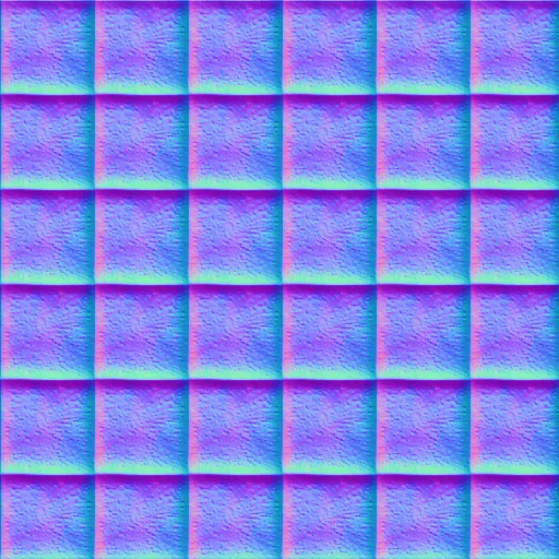 Normal Map for Texture Country Glass Tile Green By Linda Kellie