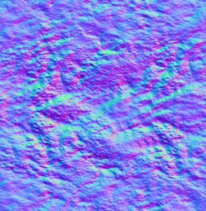 Normal Map for Seamless Moss