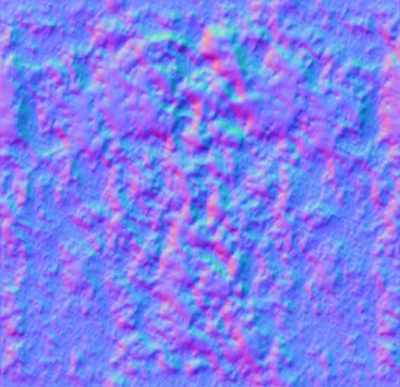 Normal Map for Gumdrop Texture Red