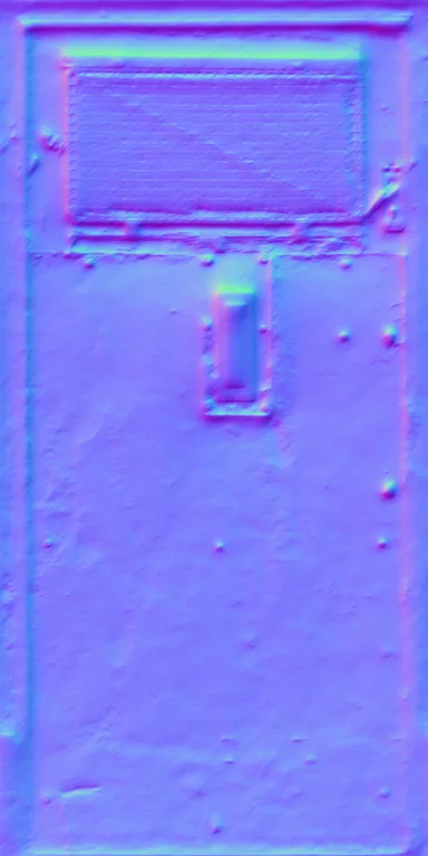 Normal Map for Door Wood Yellow
