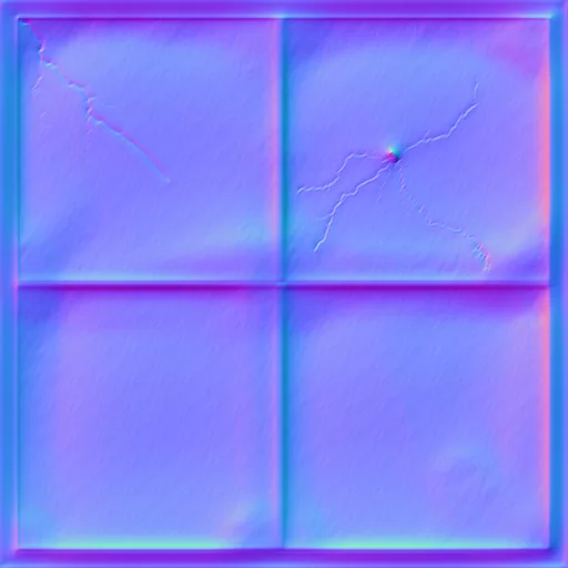 Normal Map for Bt Glass Window Moreclear2 Dirty Darkframe By Linda Kellie