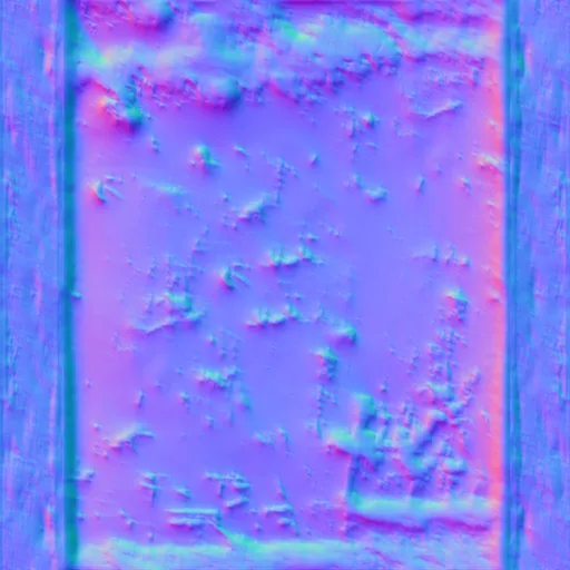 Normal Map for Dirty Rusted Metal Wall2