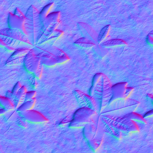 Normal Map for Crotons On Dirt