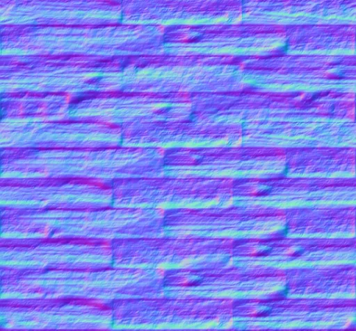 Normal Map for Grunge Wood Floor 1