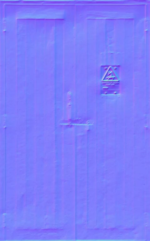 Normal Map for Doors Wood Electric Station