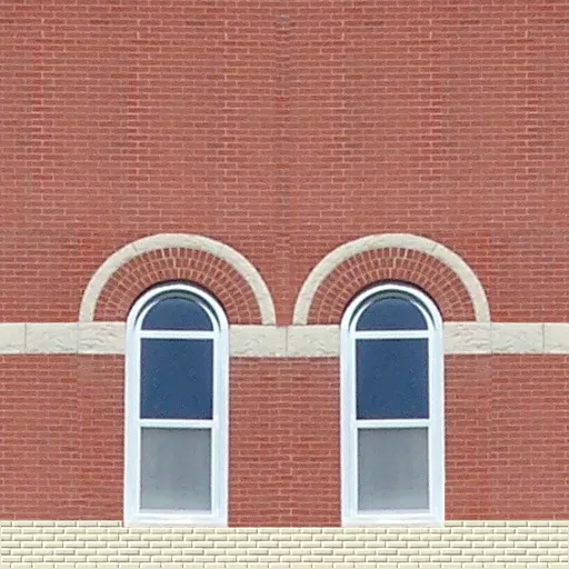 Brick City Building Wall 3 With Two Windows texture preview