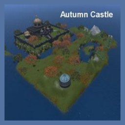Autumn Castle free OpenSimulator OAR region preview