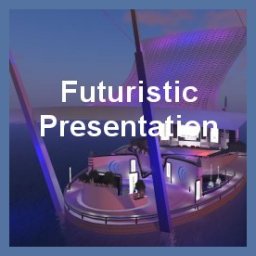 Futuristic Presentation Center free OpenSimulator OAR region preview