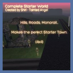 Starter Town Complete free OpenSimulator OAR region preview