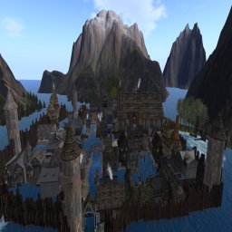 Laketown free OpenSimulator OAR region preview