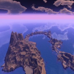 Sculpted island free OpenSimulator OAR region preview