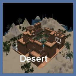Desert free OpenSimulator OAR region preview
