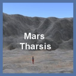 Mars Tharsis Crater free OpenSimulator OAR region preview