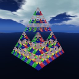 Sierpinski triangle free OpenSimulator OAR region preview