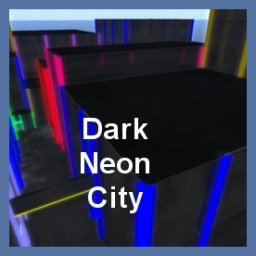 Dark Neon City free OpenSimulator OAR region preview